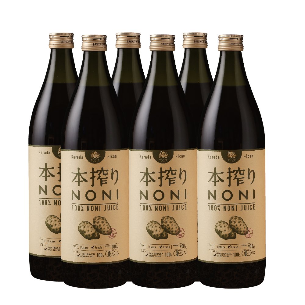 Amazon.co.jp: 本搾りノニジュース 900ml 6本セット モリンダ 有機 