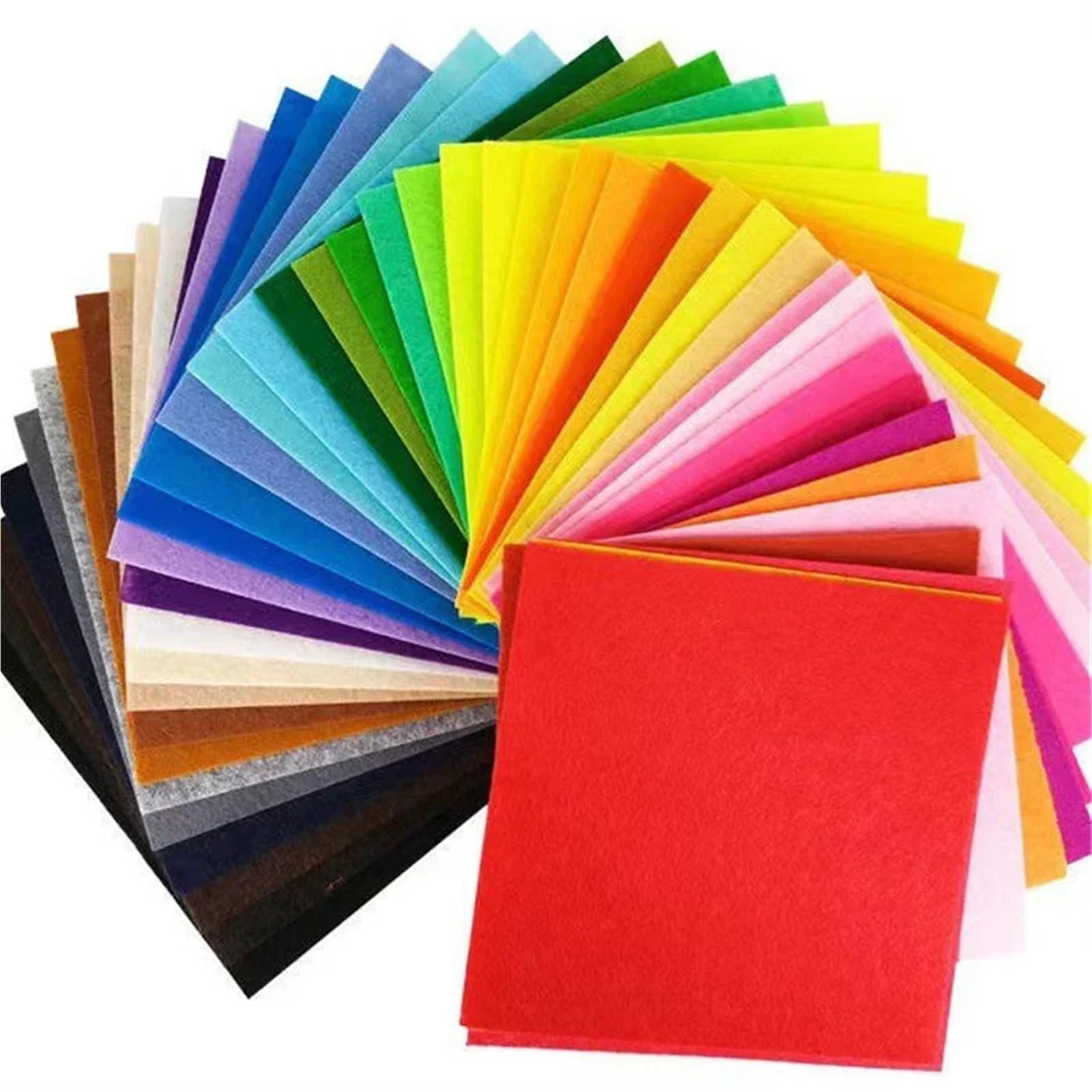 40 Stück weiche Filzstoffbahnen in verschiedenen Farben für DIY Patchwork