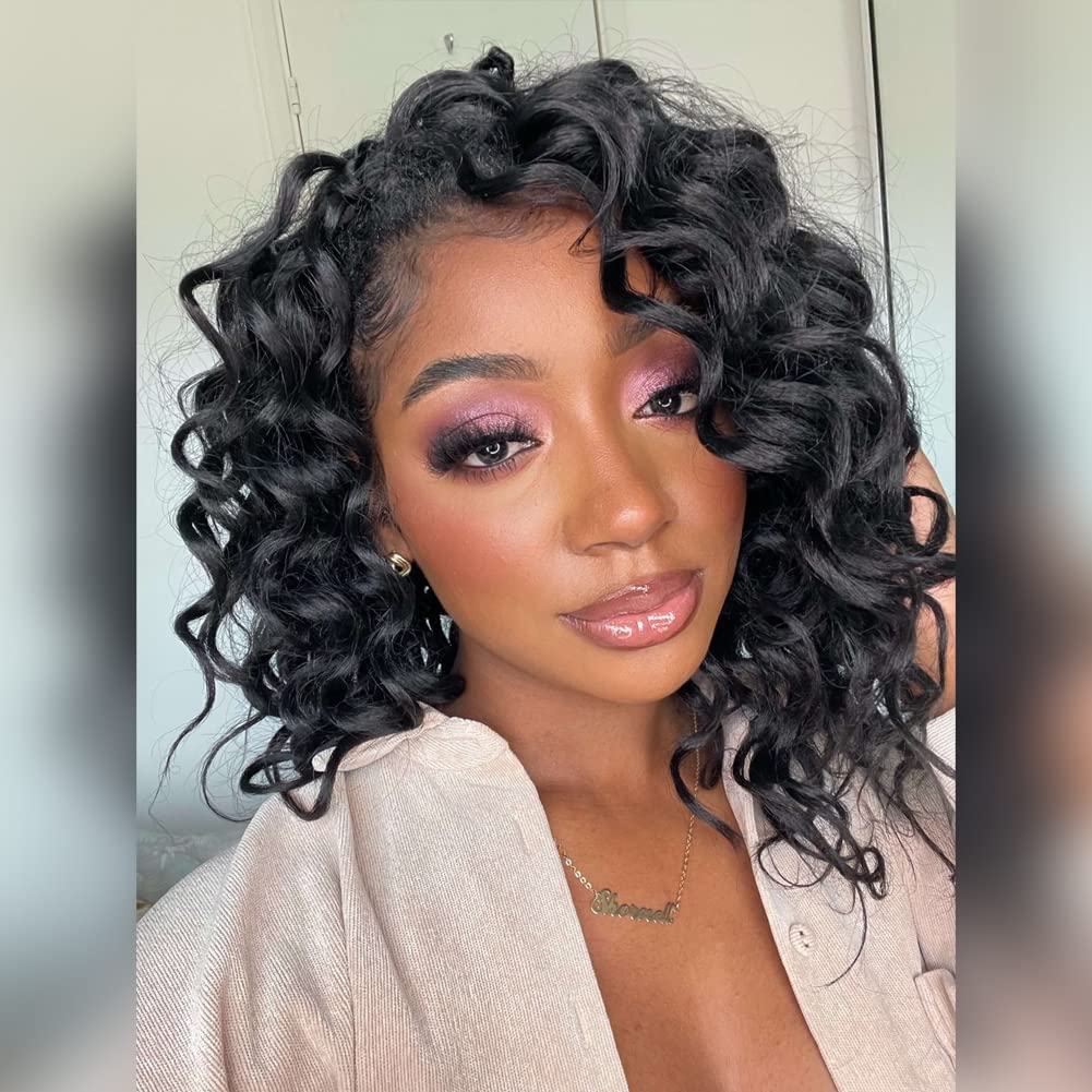 Buy Pelokaa Ocean Wave Crochet Hair 9 Inch 8packs Natural Black Ocean