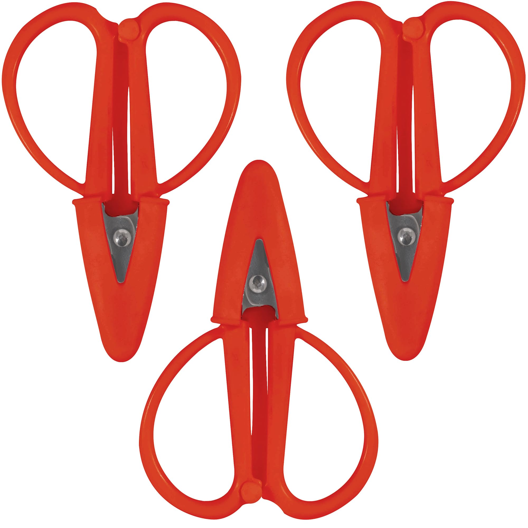 JubileeYarn Tiny Traveler Units - Portable TSA Compliant Mini Airplane Snips - Coral Reef - 3 Units