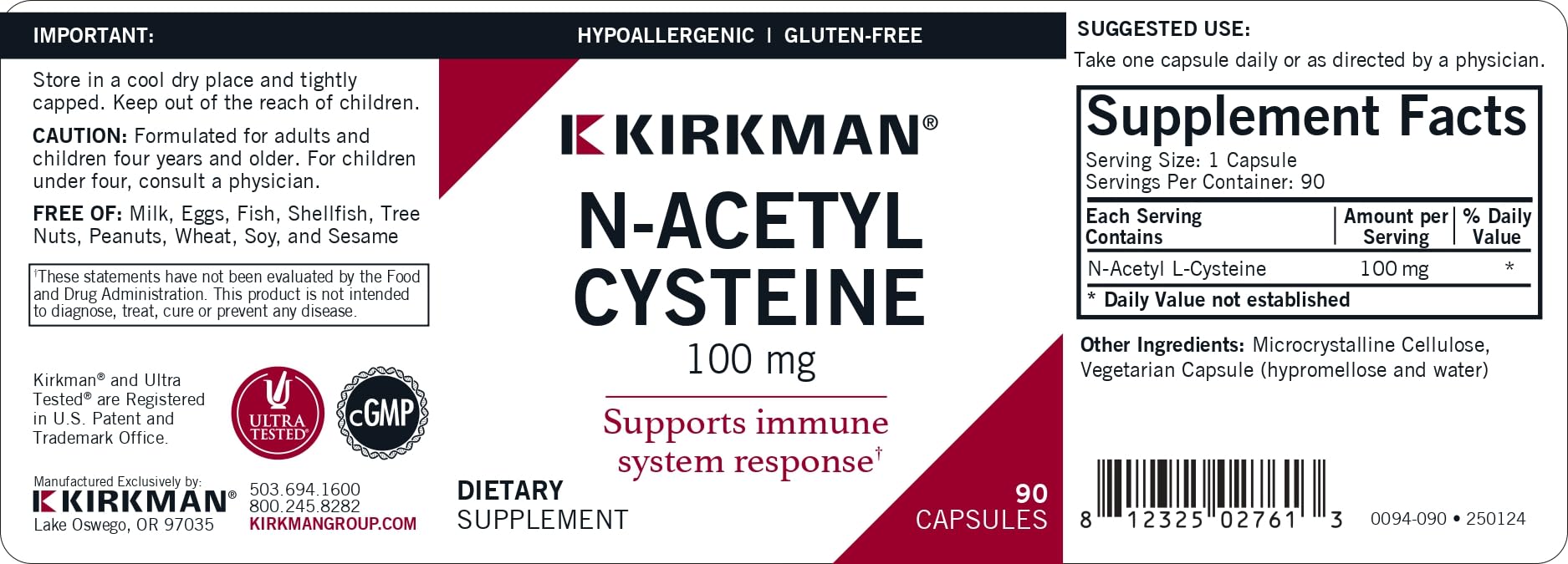 nac vs glutathione supplementation Amazon.com: Kirkman NAC Supplement, N-Acetyl Cysteine 100mg, 90 Vegetarian  Capsules, Immune Support Supplement, Antioxidant, Promotes Glutathione  Production, Hypoallergenic, Gluten & Casein Free : Health & Household