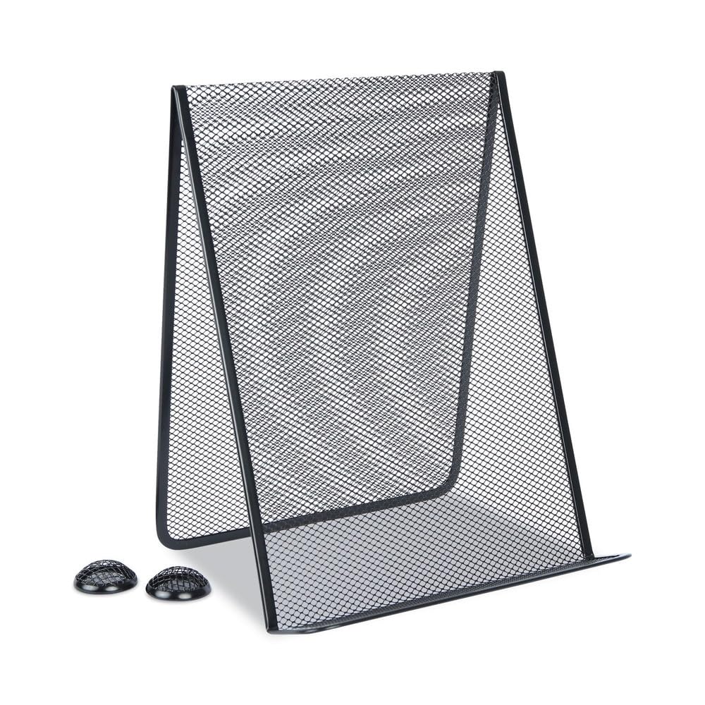 Metal Mesh Document Holder Free Standing, 35 Sheet Capacity, Metal, Black