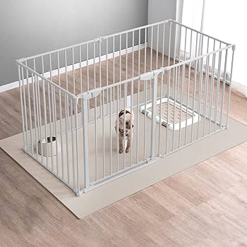 未使用品　タンスのゲン ペットサークル 151cm×151cm×74cm 6枚] ペットサークル バリアフリー 151×76cm 完成品 段差が