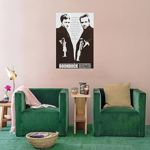 Miniatura 4 de The Boondock Saints - Póster clásico retro de película en blanco y negro, impresiones artísticas para pared, sala de estar, dormitorio, decoración