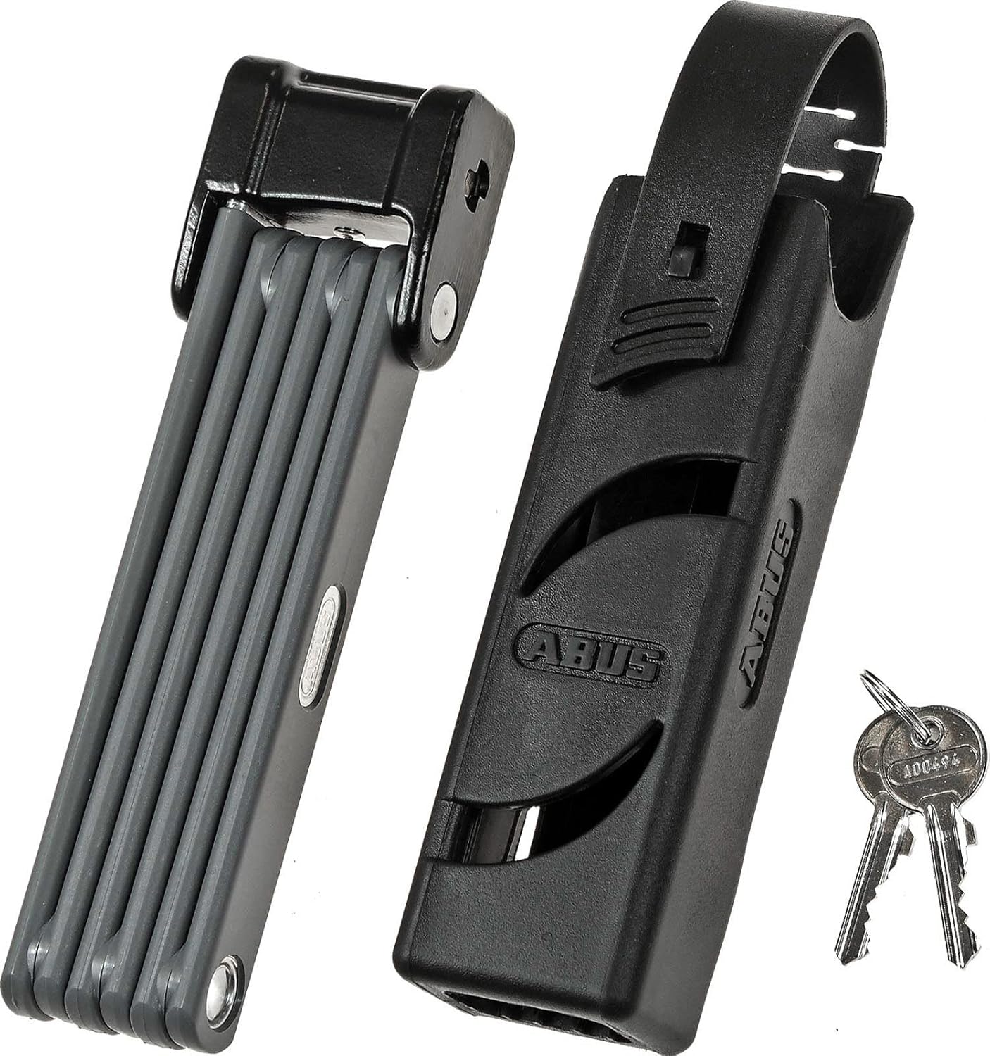 ABUS Unisex Bicycle Lock 6300/90 Bordo Blue Exclusive Black/Blue 90 cm