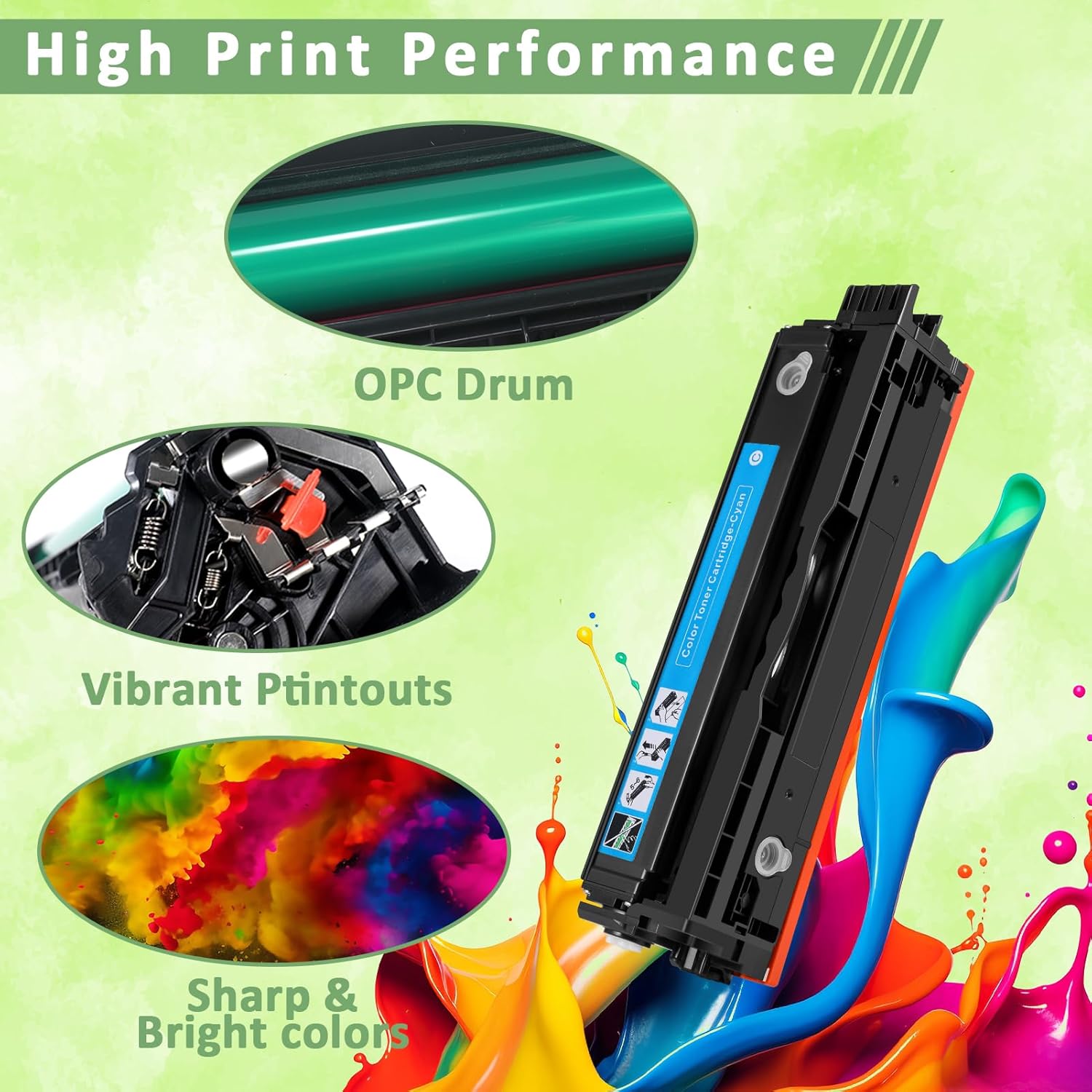 for Xerox C235 C230 Cyan Toner Cartridge (with Chip),Replacement 006R04392 High-Yield Cartridges Compatible with Xerox C230DNI/C235DNI Color Multifunctional Printer 006R04384 Ink Cartridge (Cyan)
