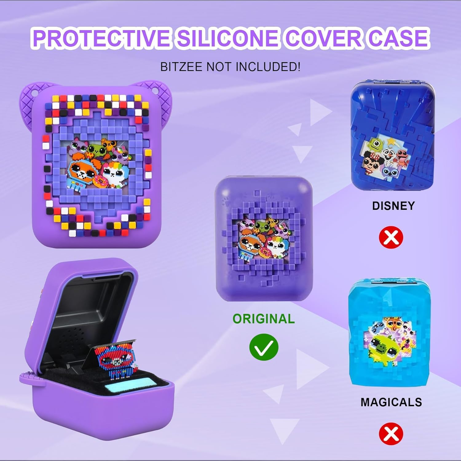 PKKP Étui De Protection En Silicone Pour Animal De Compagnie Numérique Bitzee - En Silicone Antidérapant - Avec