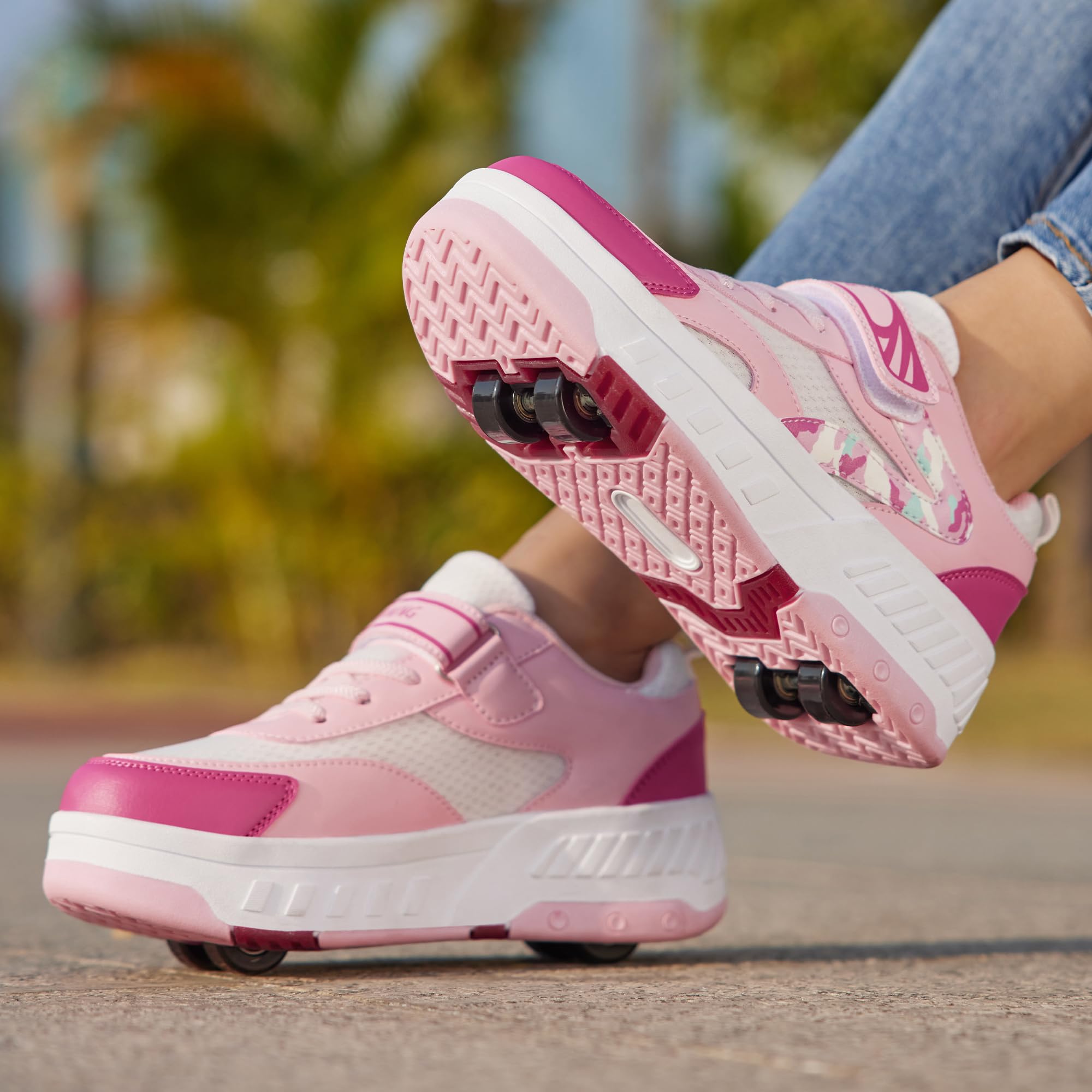 Zapatos con Ruedas para niños y niñas, Patines de Ruedas 2 en 1, Zapatillas de Patinete, Zapatillas de Skate