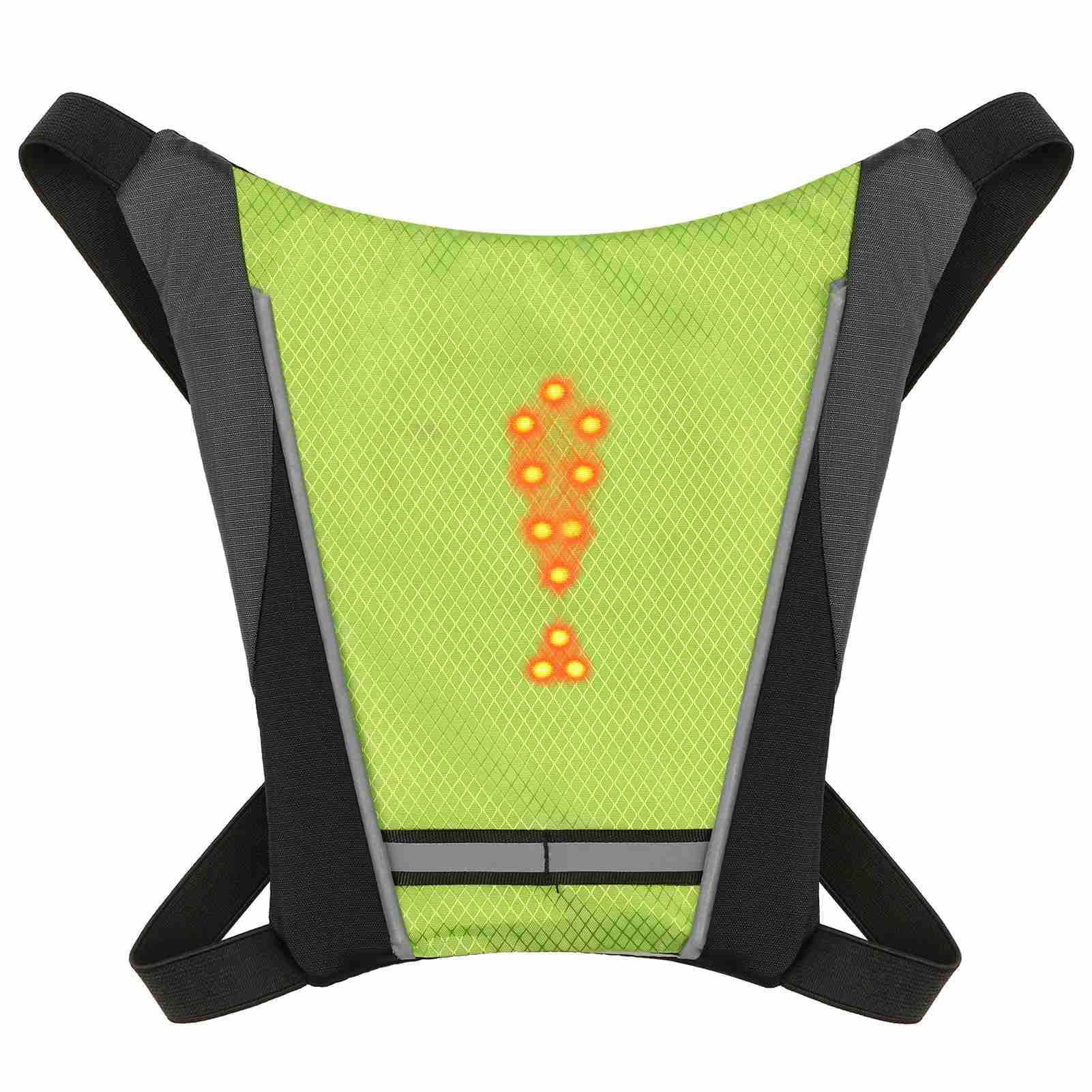 TARSHYRY Gilet à Vélo, Gilet Réfléchissant LED Turn Signal Signal Gifil avec Indicateur de Direction de Bilan