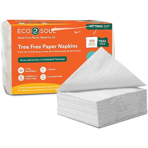 ECO SOUL Premium Dinner Napkin 100 Count