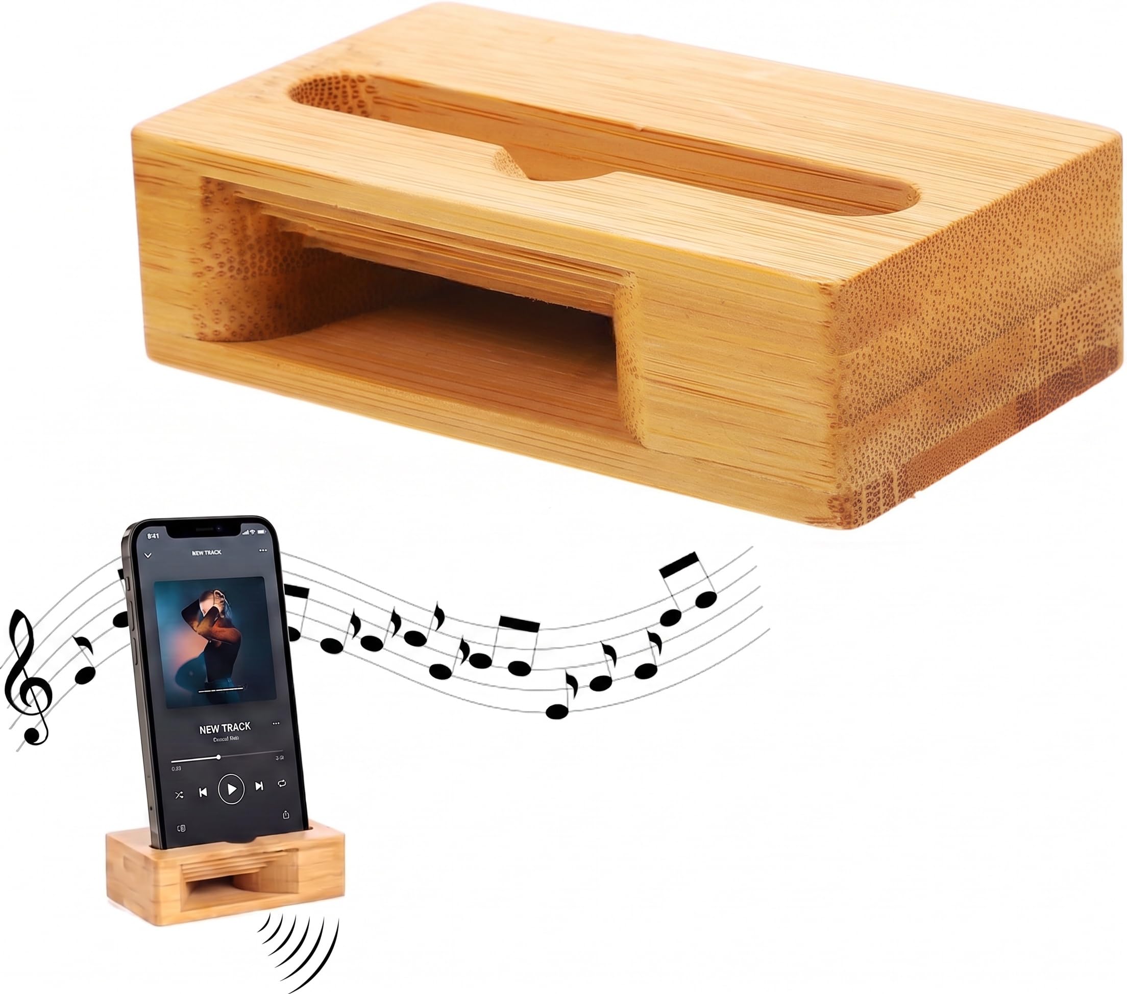 Angoily Bambus Handy Lautsprecher Verstrker - Holz Handystnder Tisch mit  Sound - Passiver Klangverstrker ohne Strom - Telefonhalter Holzstnder fr  Schreibtisch Smartphone Dockingstation: Amazon.de: Elektronik & Foto