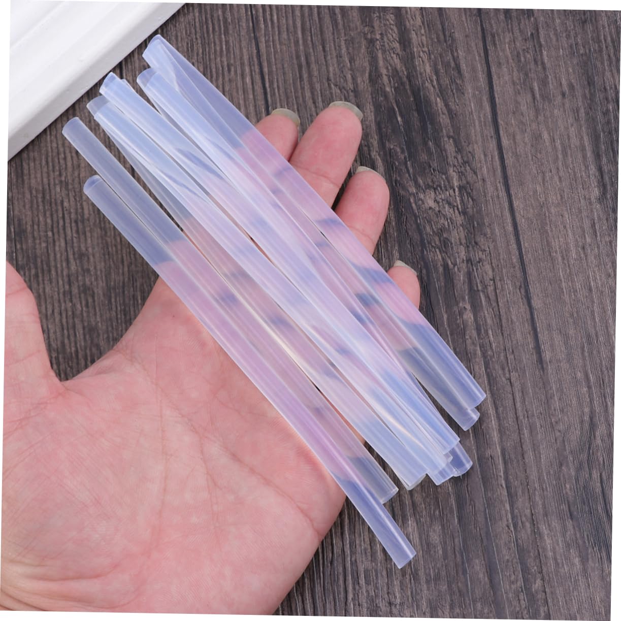 TEHAUX 50PCS Hot Melt Glue Sticks 7 x 150mm Adhesive for DIY Crafts and Repairs All-Temperature Compatible