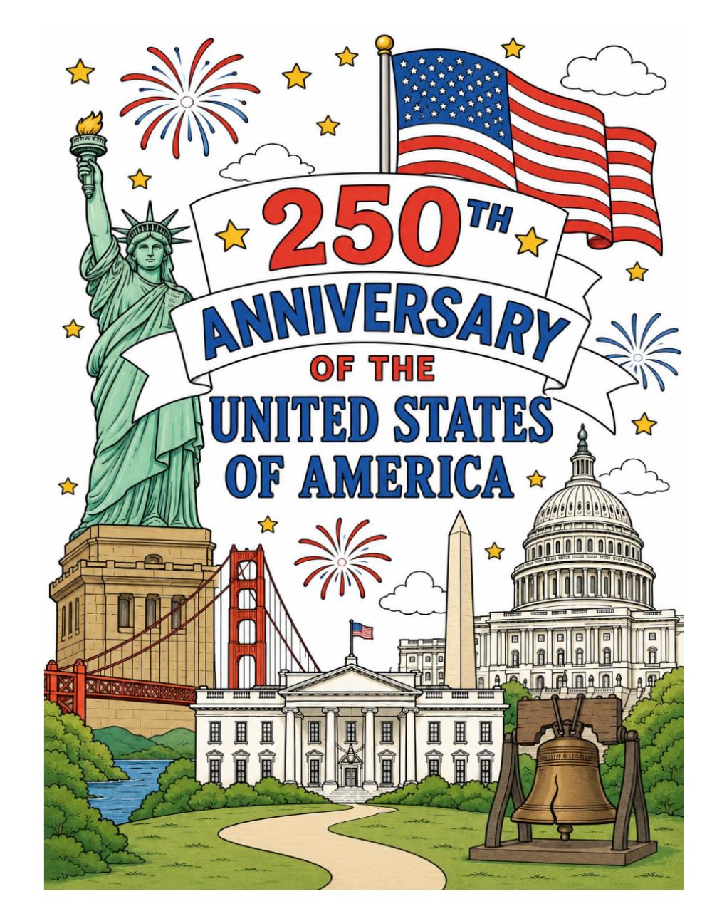 250TH ANNIVERSARY OF THE UNITED STATES OF AMERICA: COLORING BOOK