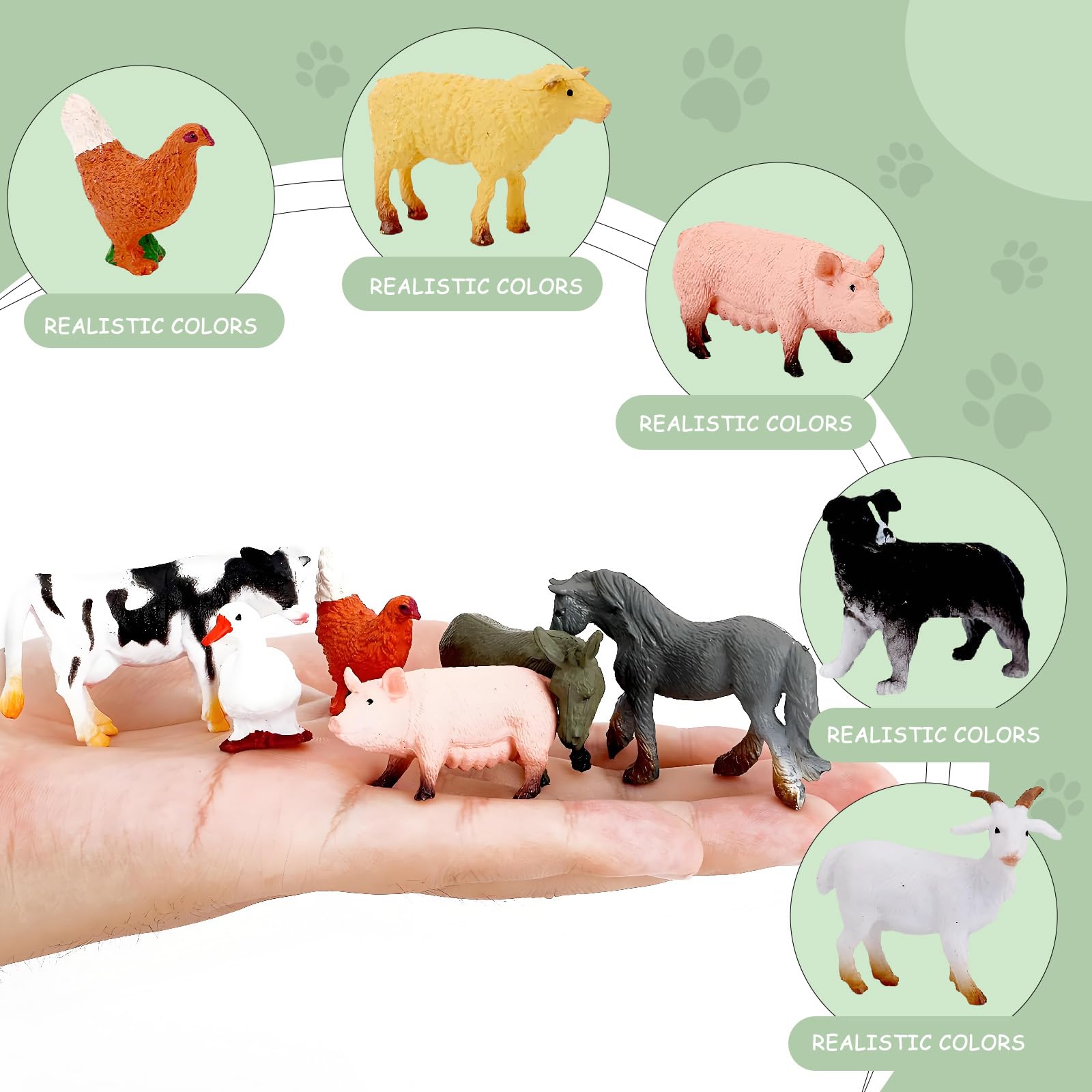 12 Pcs Farm Animal Toys - Image 3