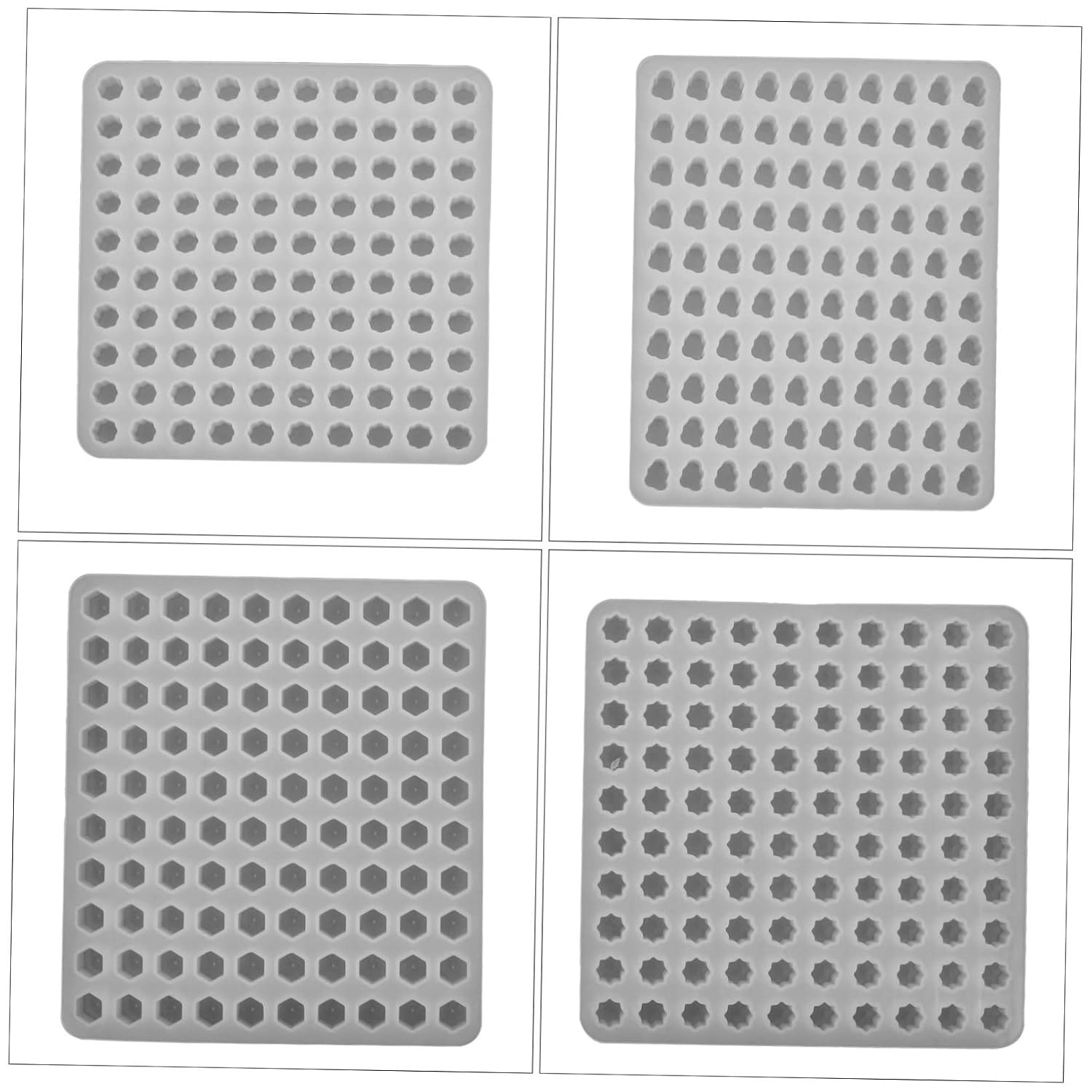 4pcs Sealing Wax Bead Mold Silicone Fire Paint Seal Stamps for Unique Craft Projects