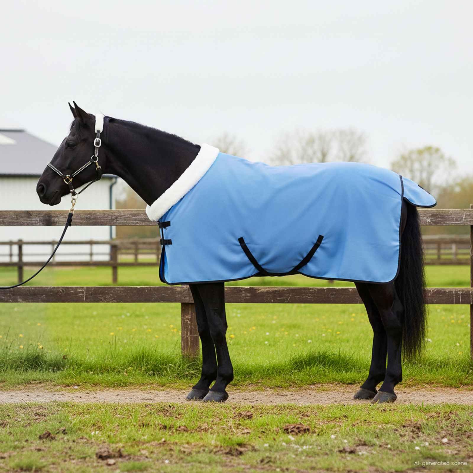 Manta para caballos de 85 cm, forro polar, transpirable, con cierre en el pecho, con correa para el cuello, cinturón abdominal, protección y calor para establo, sauce, paddock, transporte