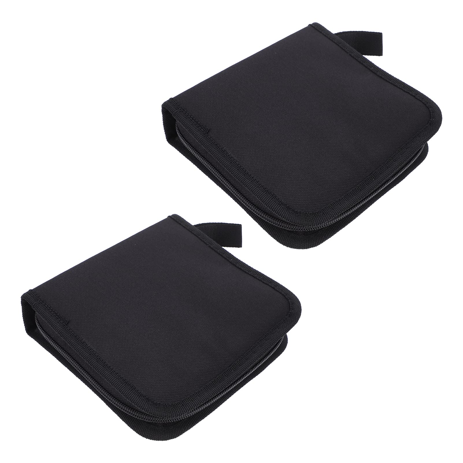 HEALLILY 2pcs Oxford Cloth CD Storage Bag CD Organizer Bag Disc Container (40 Capacity)