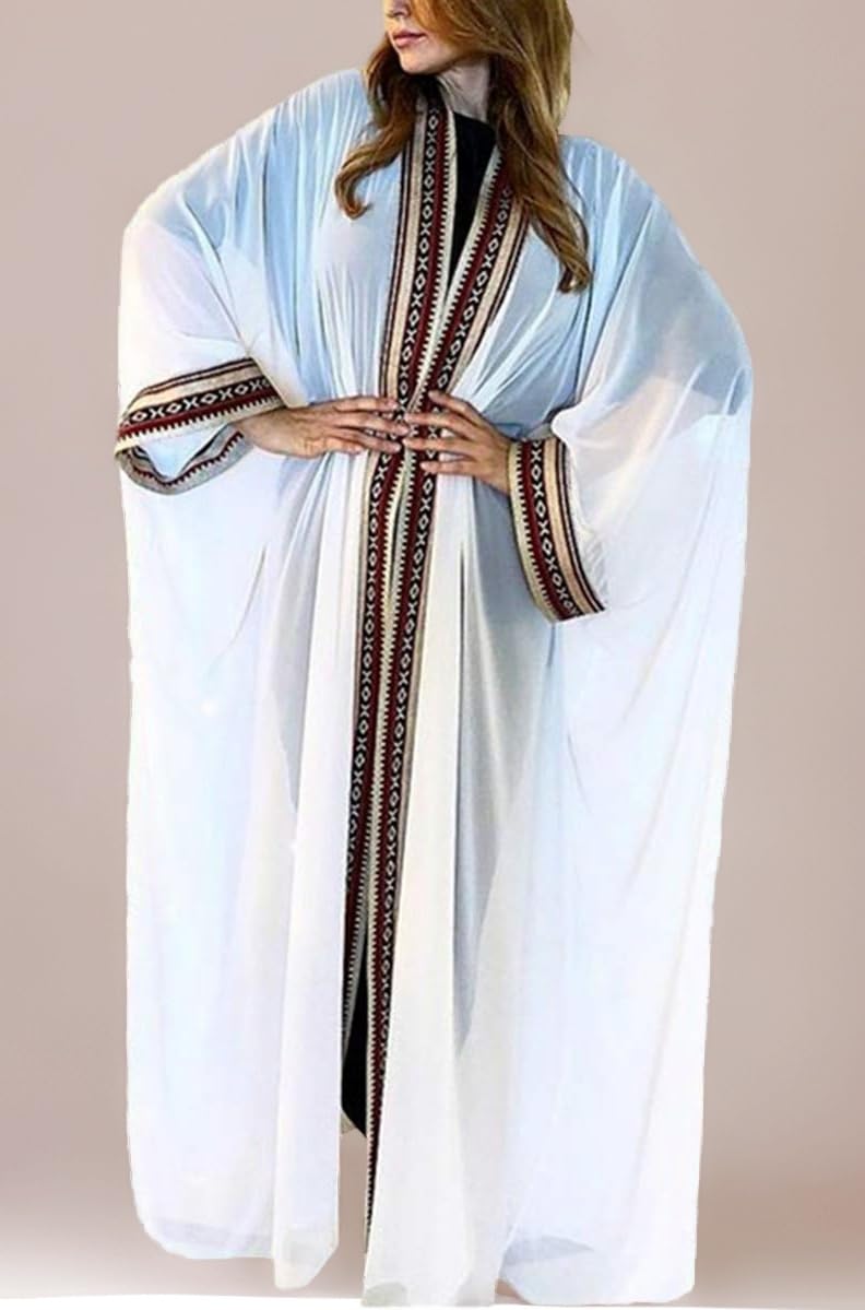 Summer Long Kaftan Bohemian Beach Kimono Swimsuit Cover Up Plus Size Dress for Women
