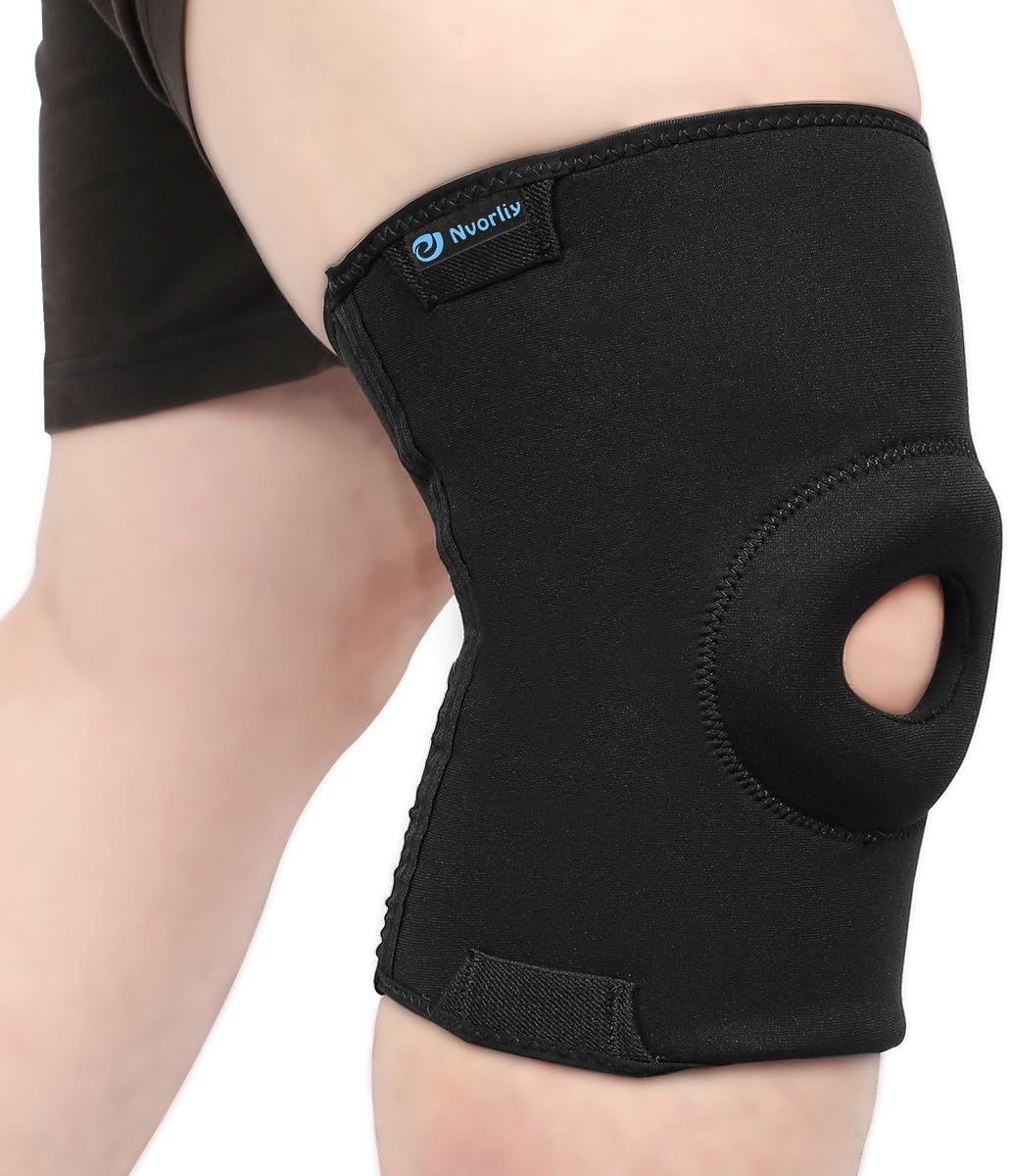 Nvorliy Plus Size Knee Compression Sleeve, Knee Brace for Large Legs Medical Support for Knee Pain Relief, Arthritis, Sports Exercise, Injury & Post-Surgery Recovery, Fit Men and Women (6XL)