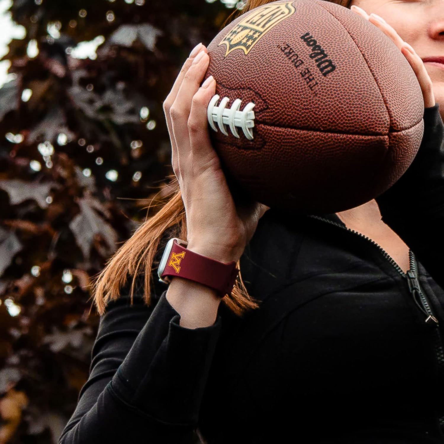 Affinity Bands Minnesota Golden Gophers Silicone Watch Band Compatible with Apple Watch