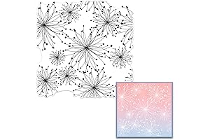 Flower Background Clear Stamps for Card Making