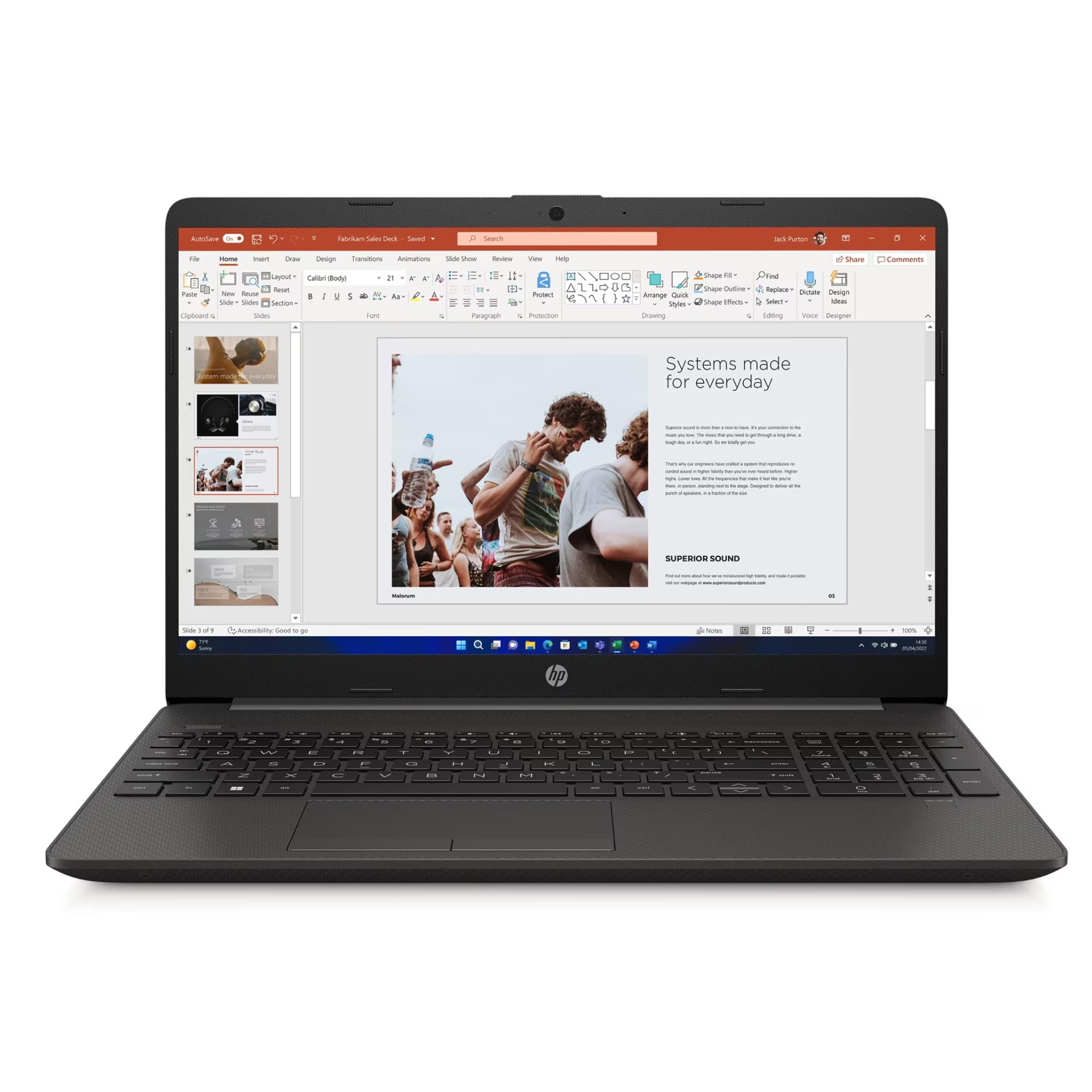 HP 250, Notebook Pc Portatile, Display FHD 15,6’’, CPU Intel Core i5, 16 GB Ram DDR4, 256 GB SSD e HDD 500Gb, Windows 11 Pro