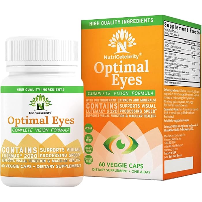 Buy Nutricelebrity Lutein and Zeaxanthin Supplements Eye Vitamins