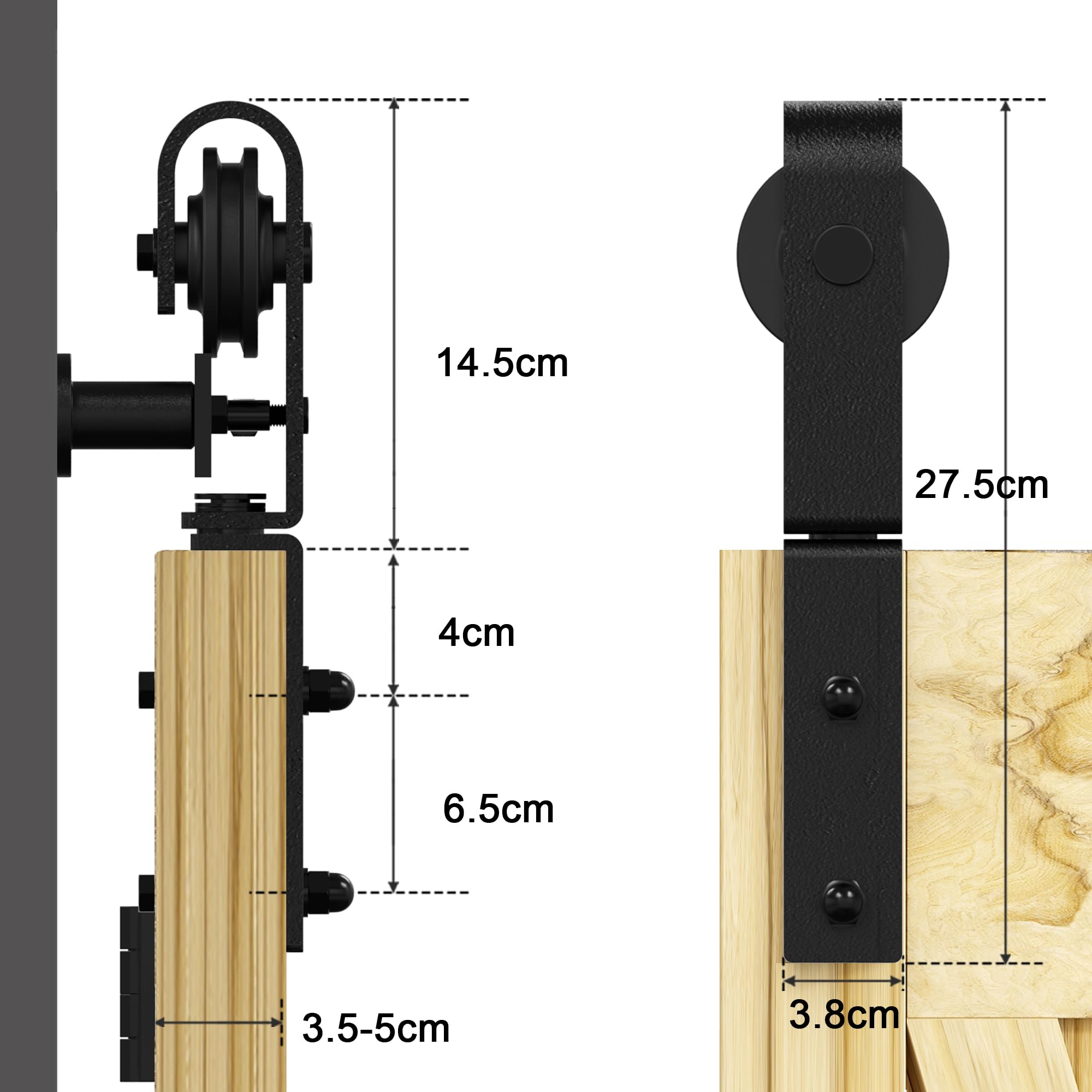 122 cm prowadnica do drzwi przesuwnych Zestaw osprzętu do drzwi składanych Szafka Rail Roller Akcesoria Odpowiednia szerokość drzwi w granicach 122 cm, bez panelu