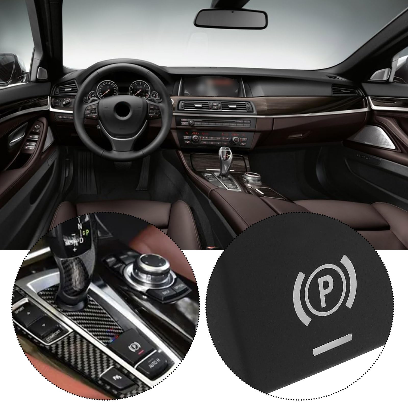 Copertura Pulsante Freno Di Stazionamento BMW - Compatibile Con Serie 5, X3, X5, X6 - Foto 4