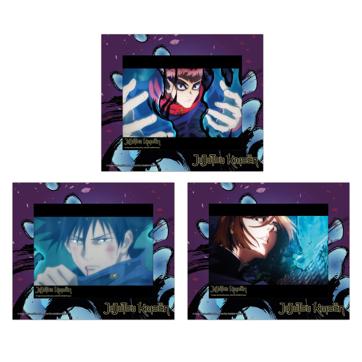 Crunchyroll - Jujutsu Kaisen - 3D Card Frame Set (3 Pieces) - Original & Licensed