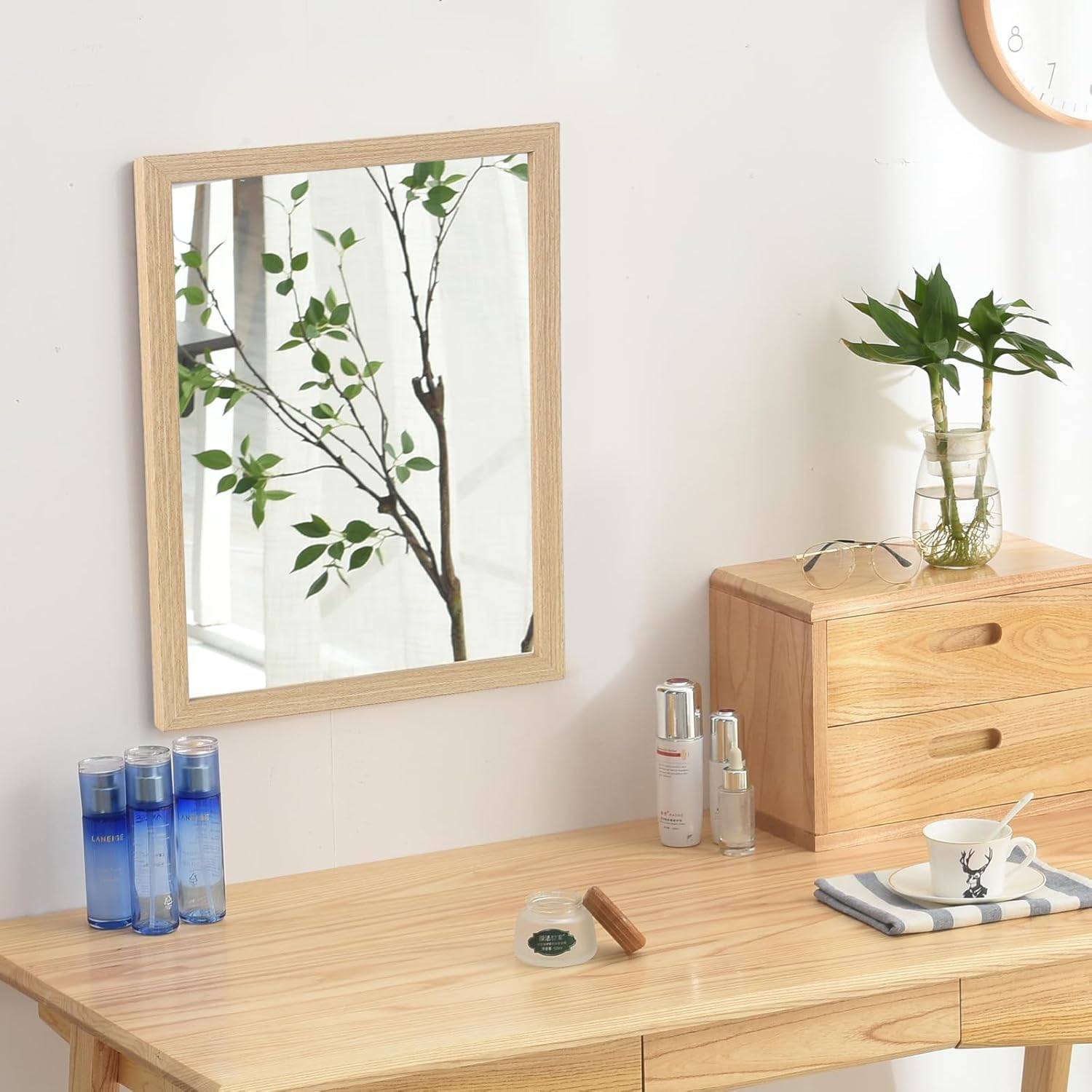 DMJJSD A4 Certificate Picture Frame 3 Pack A4 Solid Wood Picture Frames OAK Wood Photo Frame with Plexi Glass for Table Top & Wall Mounting Picture Frame Set for Photos, Posters, Puzzles (23x32 cm) - Image 2