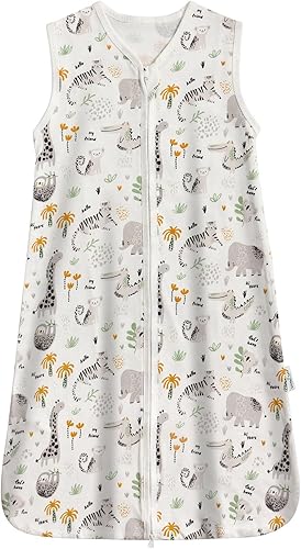 Miniatura 1 de TOG 0.5 - Saco de dormir para bebé, de 0 a 6 meses, 100% algodón, cómodo, suave, sin mangas, ligero, con cremallera de 2 vías, para bebés