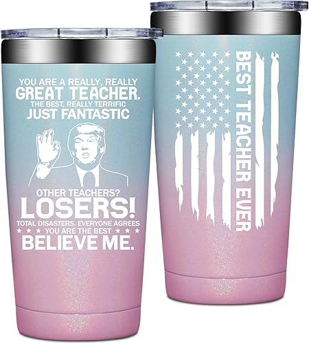 Miniatura 10 de Grifarny Regalos de agradecimiento a maestros para hombres, regalos de Navidad para profesores masculinos de parte de estudiantes, vaso de 20 onzas