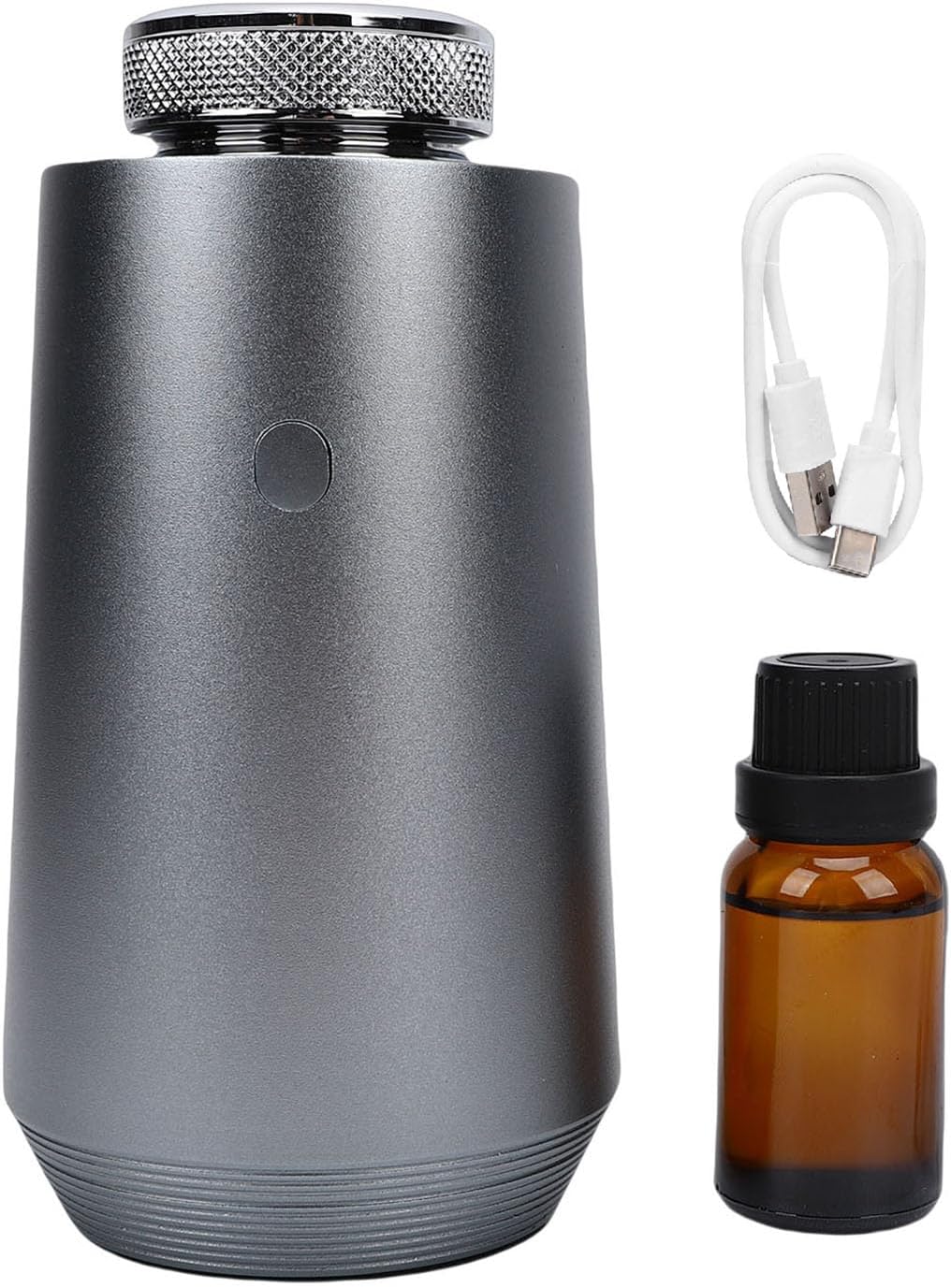 Home Aromatherapy Scent Diffusers,Waterless Essential Oil Diffuser 15ml Aluminum Portable Car Fragrance Diffuser Premium Metal Black Aromatherapy Machine with APP