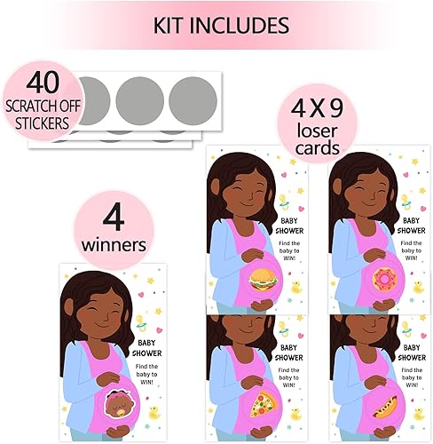 Miniatura 2 de Juegos de baby shower, boletos de lotería para baby shower, juegos de premios para puerta, juegos de tarjetas para raspar, recuerdo de fiesta