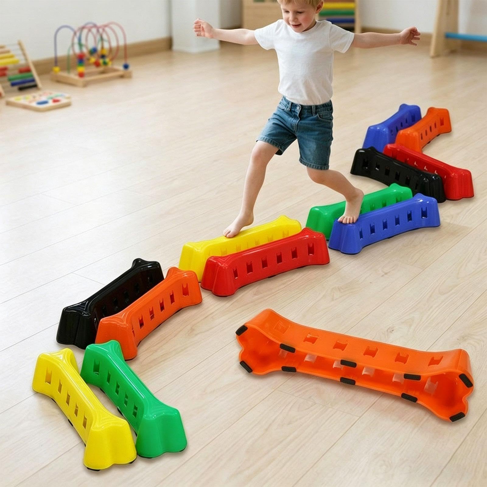 Lot de 6 Pierres D'équilibre pour Enfants, équipement D'entraînement et Jouet Sensoriel.