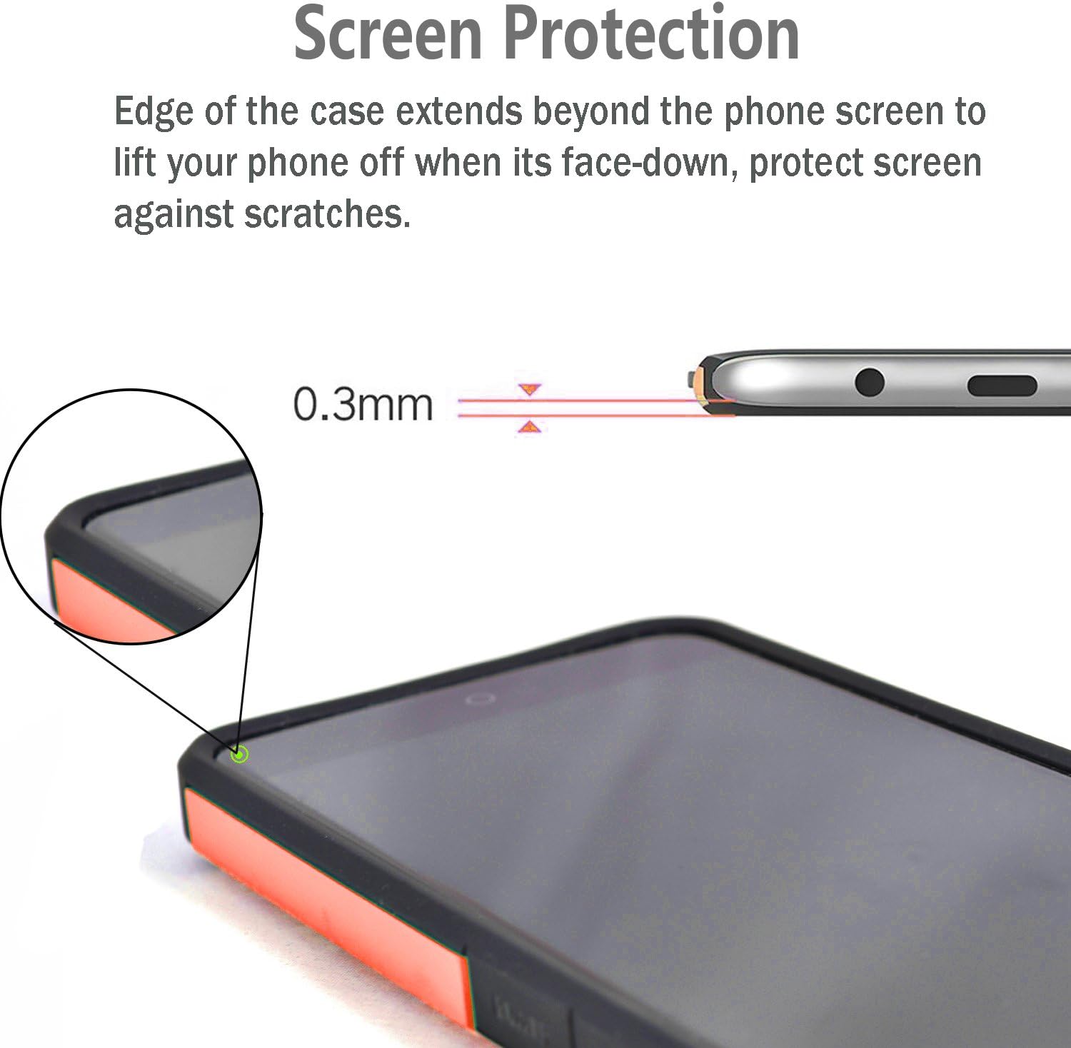 STARSHOP T-Mobile REVVL Case, Alcatel A30 Plus Case, Alcatel A30 Fierce Case, Jitterbug Smart 2 Case, with [Premium Screen Protector] [Shock Absorption] Dual Layers Protective Phone Cover-Red