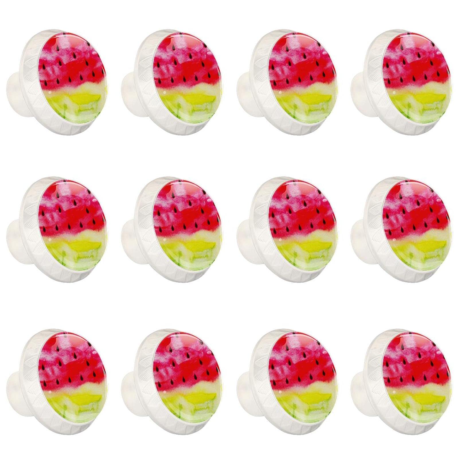 Boutons de cuisine pastèque aquarelle pour égayer vos placards et tiroirs