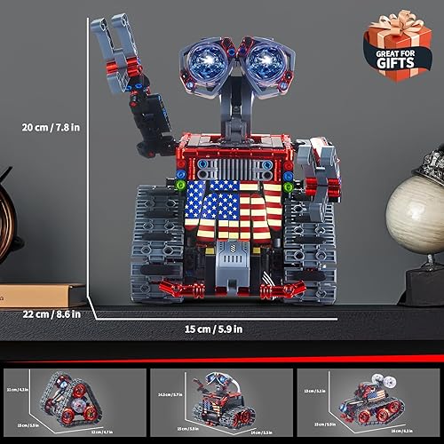 Miniatura 6 de Sillbird Technic 4in1 Remote APP Controlled Robot Building Kit, Educational STEM Toys Coding Robotic Set Science Programmable Stunt Racer Creative