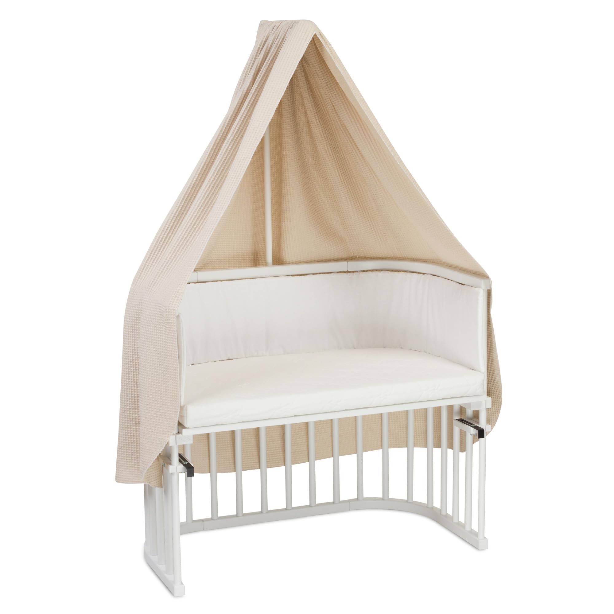 babybay Ciel de lit gaufré pour Support Mobile, Compatible avec Tous Les modèles jusqu'à 96 cm de Longueur, Sable