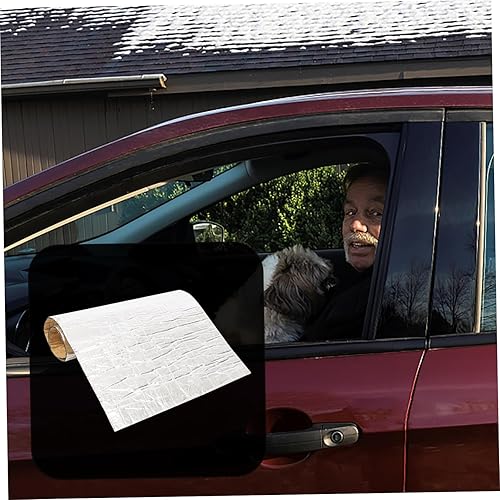 Miniatura 7 de Ciieeo Alfombrilla de aislamiento de aluminio para amortiguamiento de sonido superior, fácil instalación, accesorio automotriz