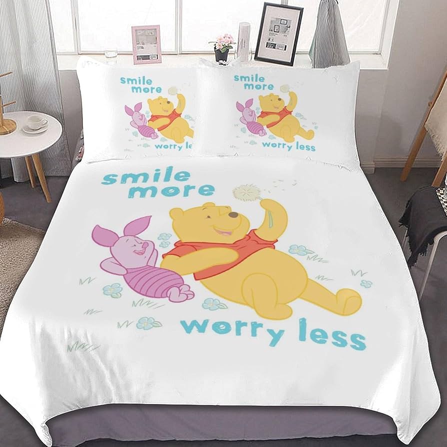 Amazon｜くまのプーさん ピグレット プー 布団カバー 3点セット