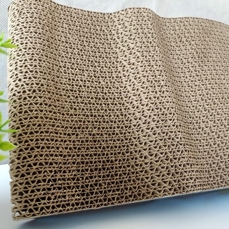 Miniatura 7 de Rascador para gatos, cartón para rascar gatos, almohadilla de rascar duradera de uso reversible forma curva para hábitos de gatos, 17.7 x 8.7 x 2.6