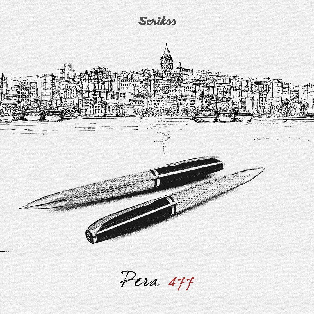 Scrikss Elegance Druckbleistift Pera 477 – Schwarz Mit Chrom-Akzent, Edles Schreibgerät Für Schule & Büro