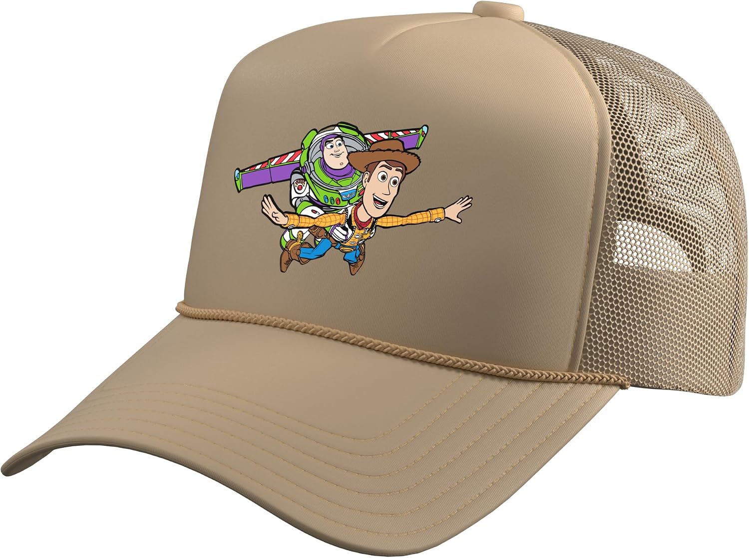 Disney & Pixar's Toy Story Buzz Woody to Infinity and Beyond Trucker Hat with Adjustable Mesh Back