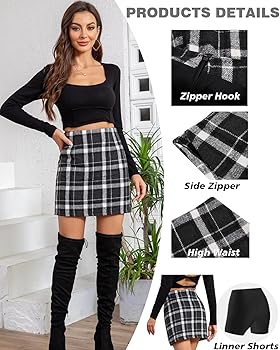 パンツ Verlet Tweed Mini Skort black M 77aae301n0418240_1.jpg