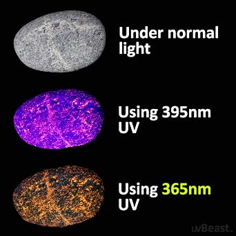 uvBeast V3 365nm Black Light UV Flashlight High Definition Ultraviolet - HIgh Power and Long Range Professional Grade Beam Best for Professional/Commercial Use USA Stock