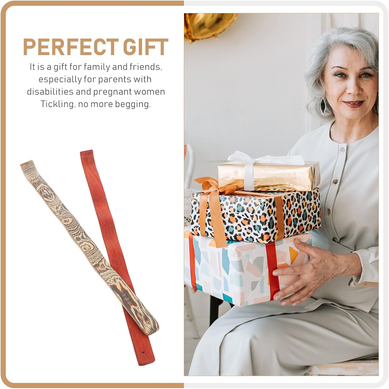 2Pcs Portable Back Scratcher for Men and Women Body Itching Stick with Gentle Design for Instant Relief and Extended Reach Practical Skin Scratcher Tool for Daily Use