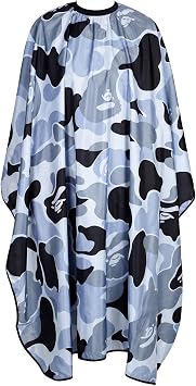Professional Hair Cutting Cape Waterproof Barber Cape for Men Home & Salon | Polyester Hair Styling Cape with Elastic Neckline Adjustable Closure Salon Haircut Capes for Home Salon and Barbershop