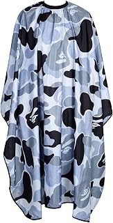 Professional Hair Cutting Cape Waterproof Barber Cape for Men Polyester Hair Styling Cape with Elastic Neckline Adjustable Closure Salon Haircut Capes for Home Salon and Barbershop